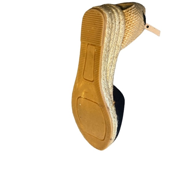 VISCATA Gava Canvas Wedge Handmade 2 ½” Heel Women's Sandals, Size 39/8 - Picture 9 of 14